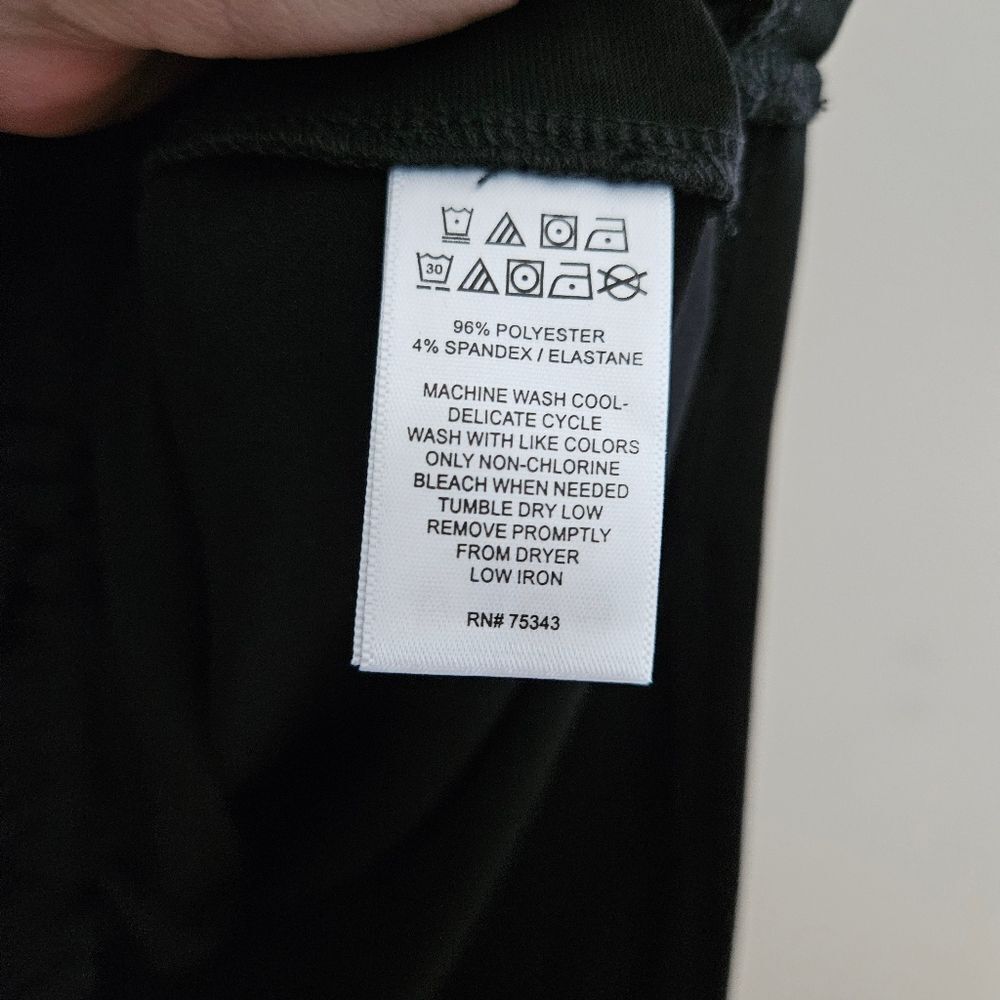 Paraphrase Blouse Black Wrap Long Sleeve V-Neck Black Business Casual Neutral - Picture 7 of 9